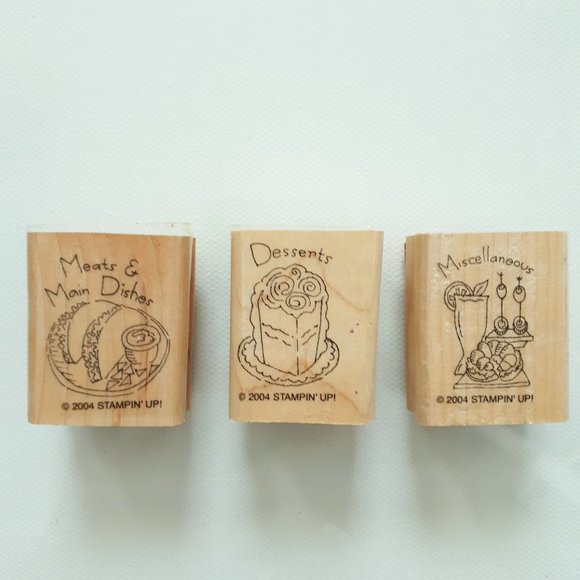 Stampin' Up! Set of 9 Rubber Stamps for Recipes - Picture 5 of 8